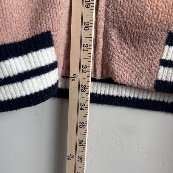 Anthropologie Maeve Jacket Small Varsity Embroidered Bomber Soft READ - Picture 5 of 10